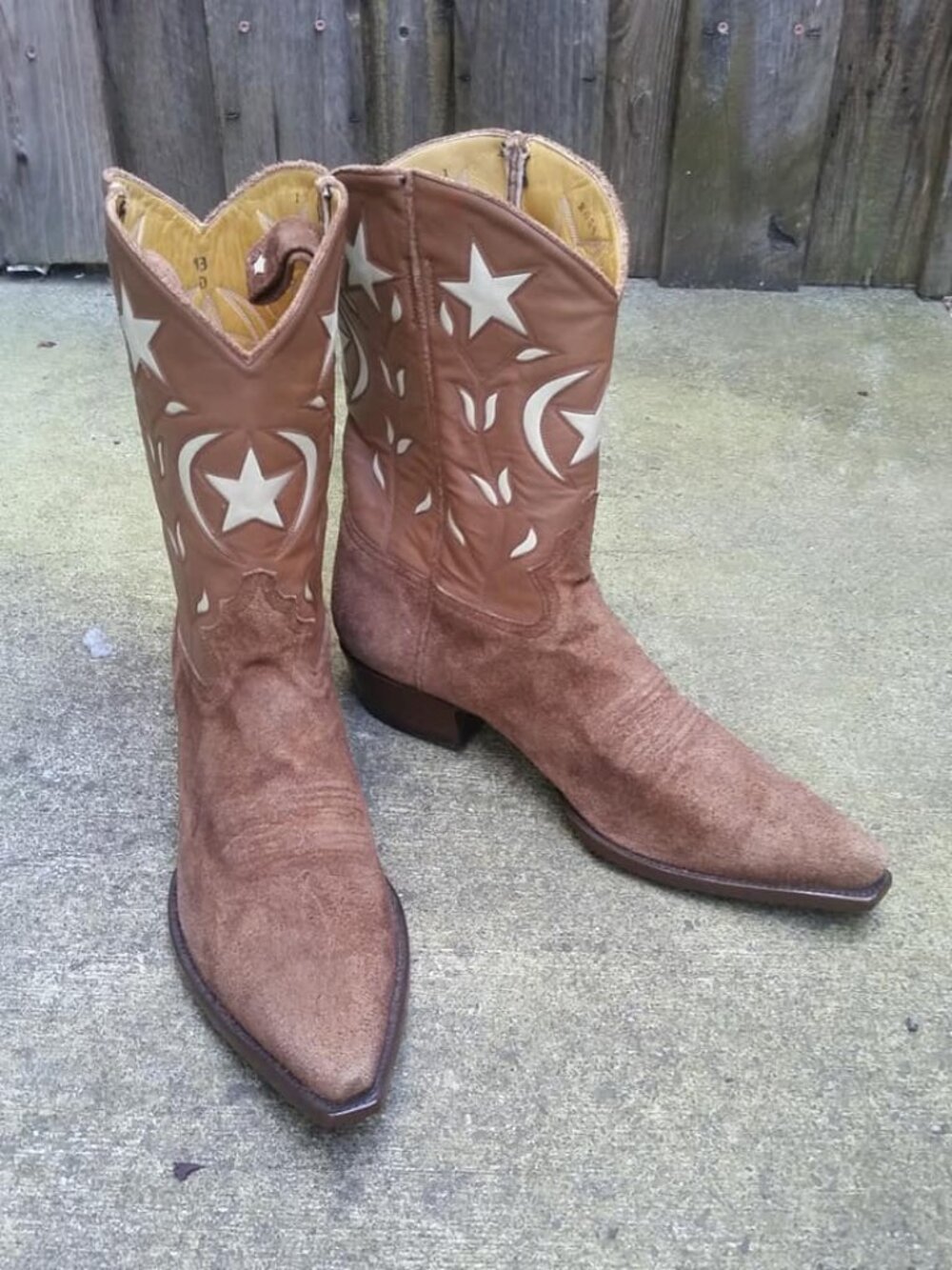 Mens Custom Suede Nubuck Cowboy Boots 13D